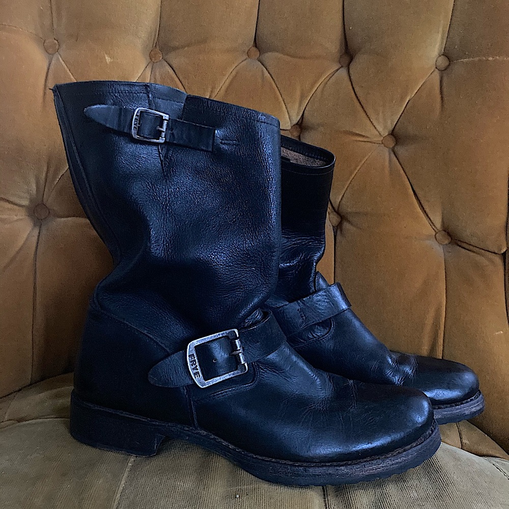 Black Frye Motorcycle Boots 😎🏍